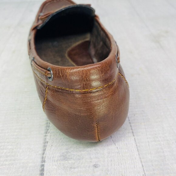 B.O.C. Womens CAROLANN Brown Leather Bow Slip On Flats Loafer Shoes Size 8 W - Picture 14 of 16